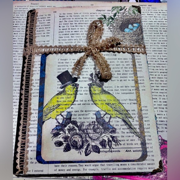 Altered composition book Unique, Handcrafted Covers journal travel planner - Picture 1 of 11